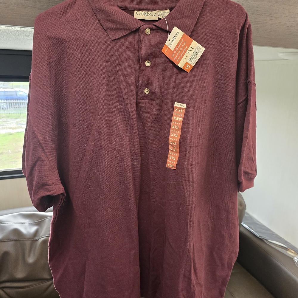 Crossbow Classic Fit Men's Polo Shirt - Burgundy